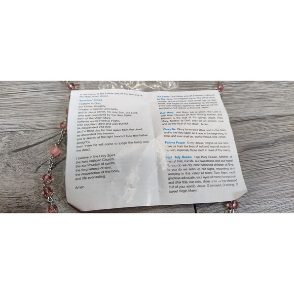 Vintage Knights of Columbus Catholic Saint Mary Rosary-Made In Italy - Picture 11 of 11